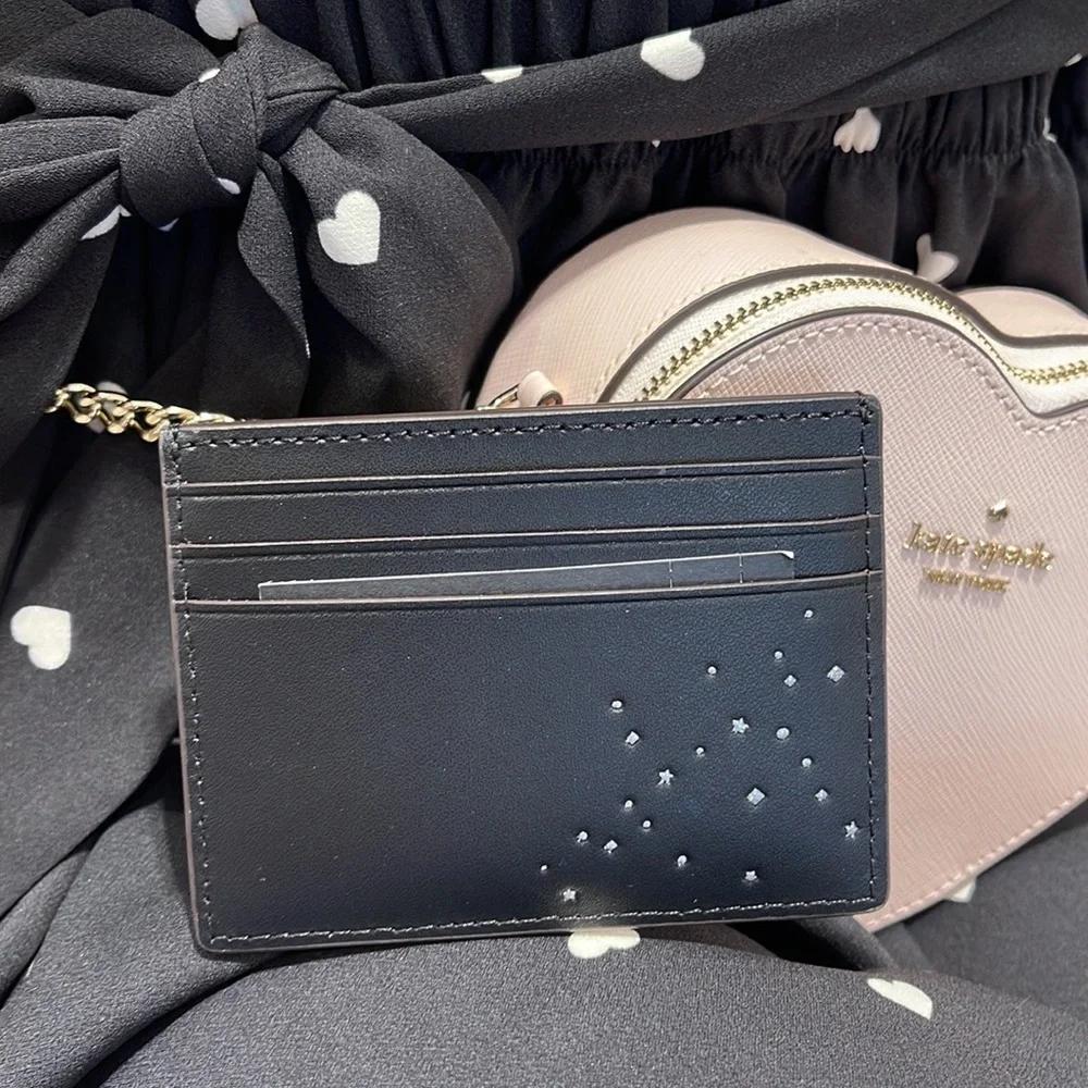 Kate Spade Bunbun Bunny Small Slim Card Holder Wallet

COLOR:
Black Multi
NWT - Picture 5 of 16